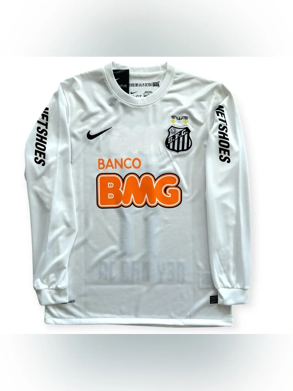 Nike Neymar Jr #11 Santos FC Retro Home Jersey White Small NWT IN PACKAGE